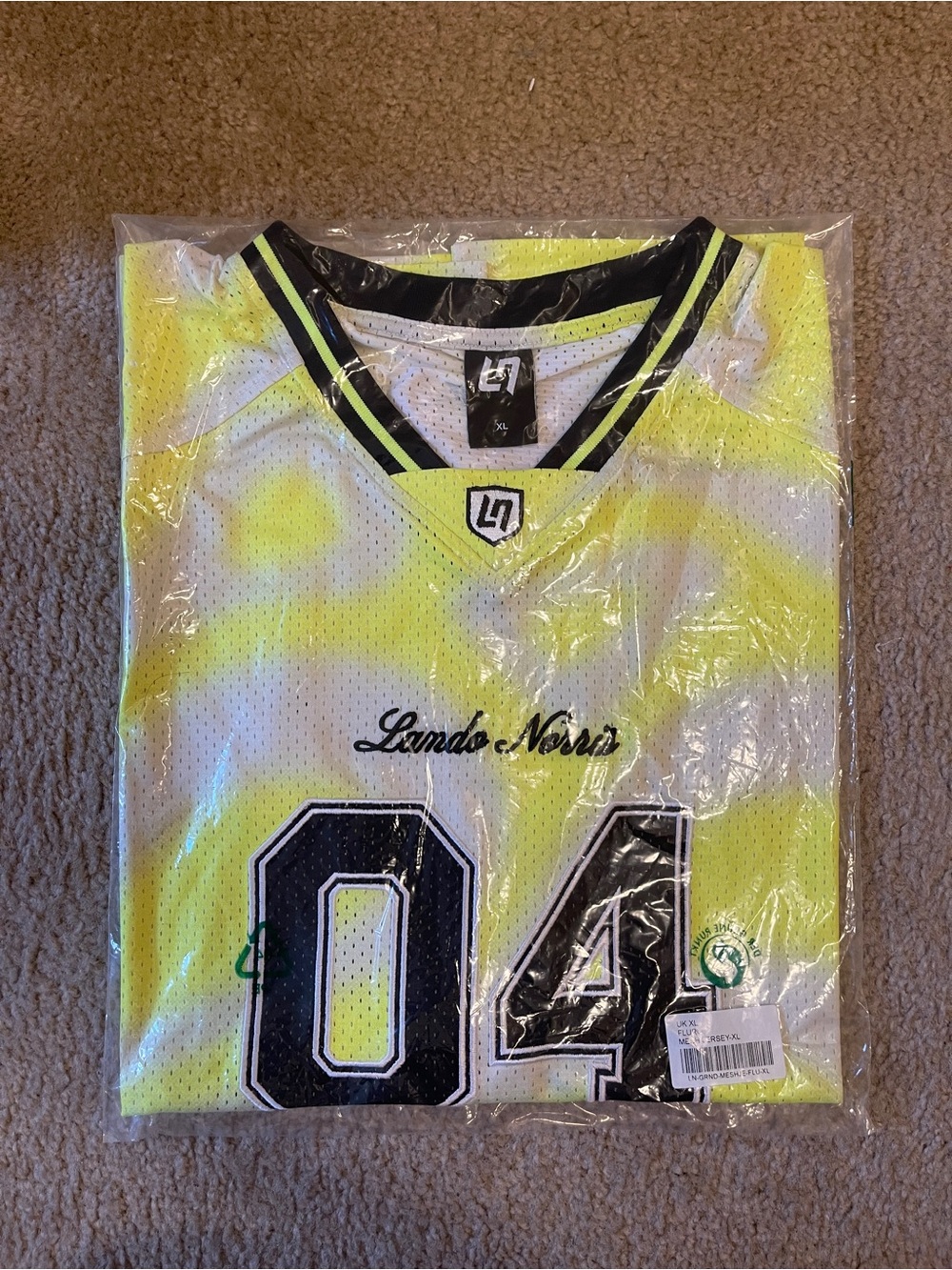 F1 Lando Norris Grandstand American football jersey size XL - new